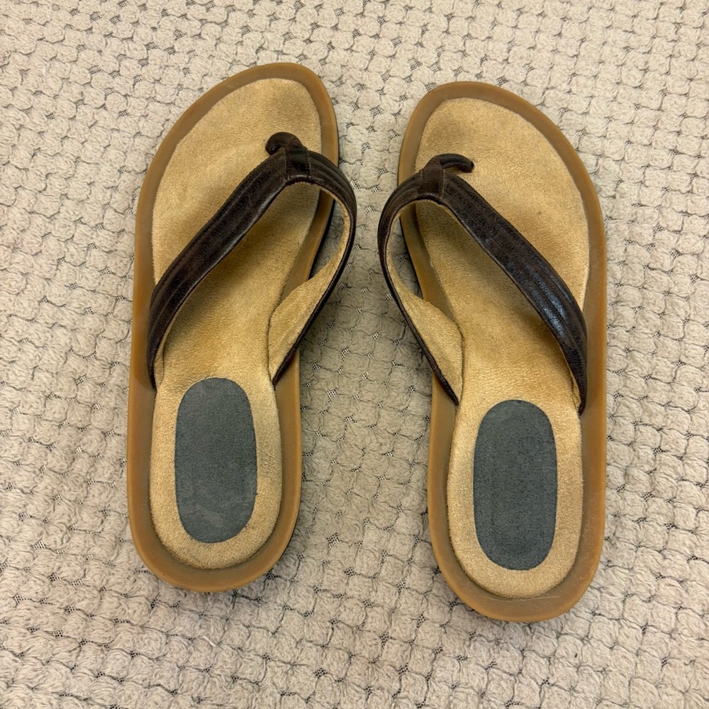 Aldo Brown and Tan Sandals